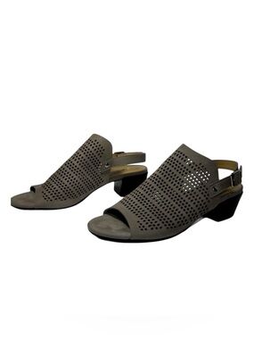 Vaneli Caryn Olive Green Sling Back Mules Womens size 8.5N